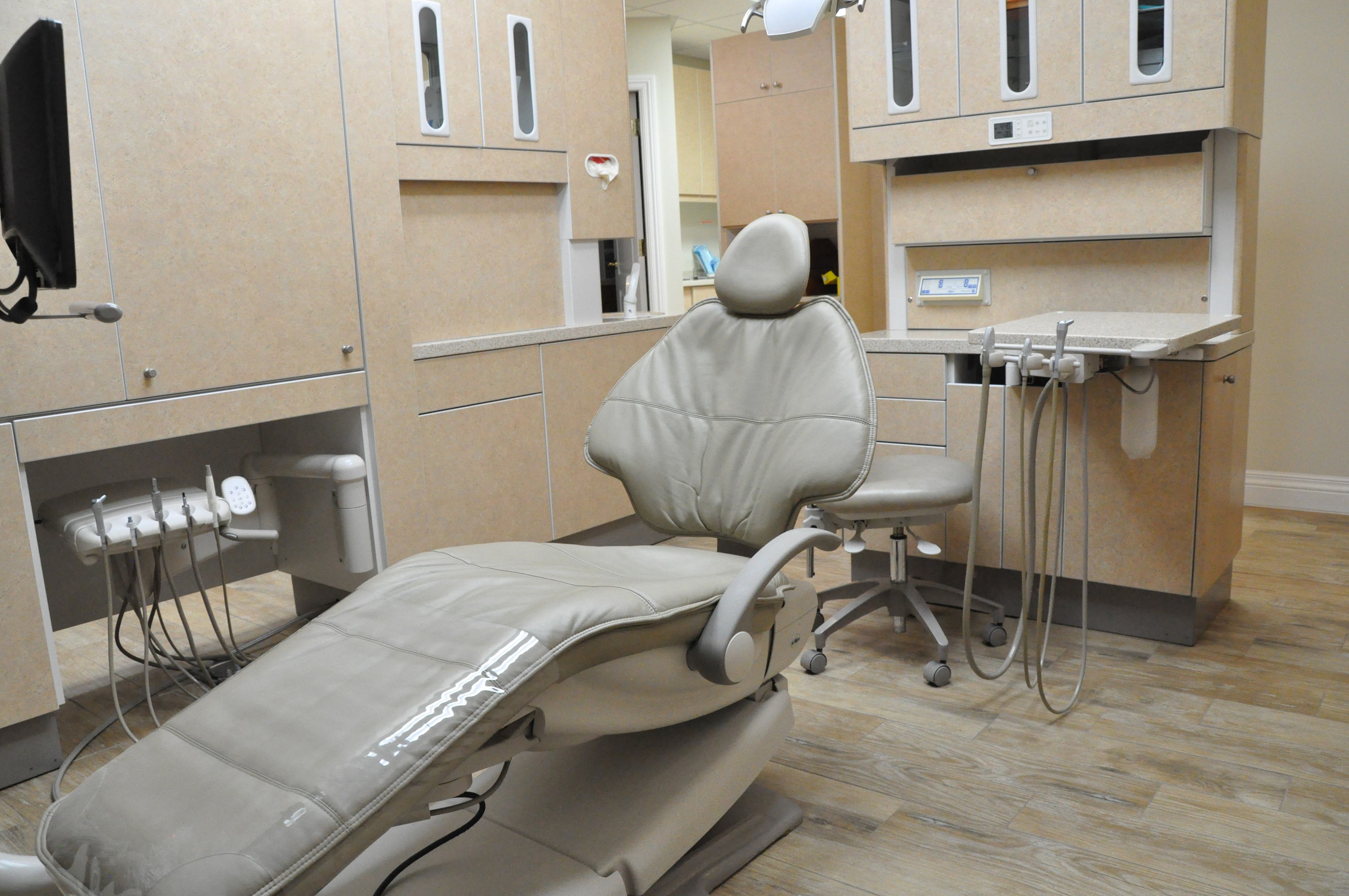 dental chair front view